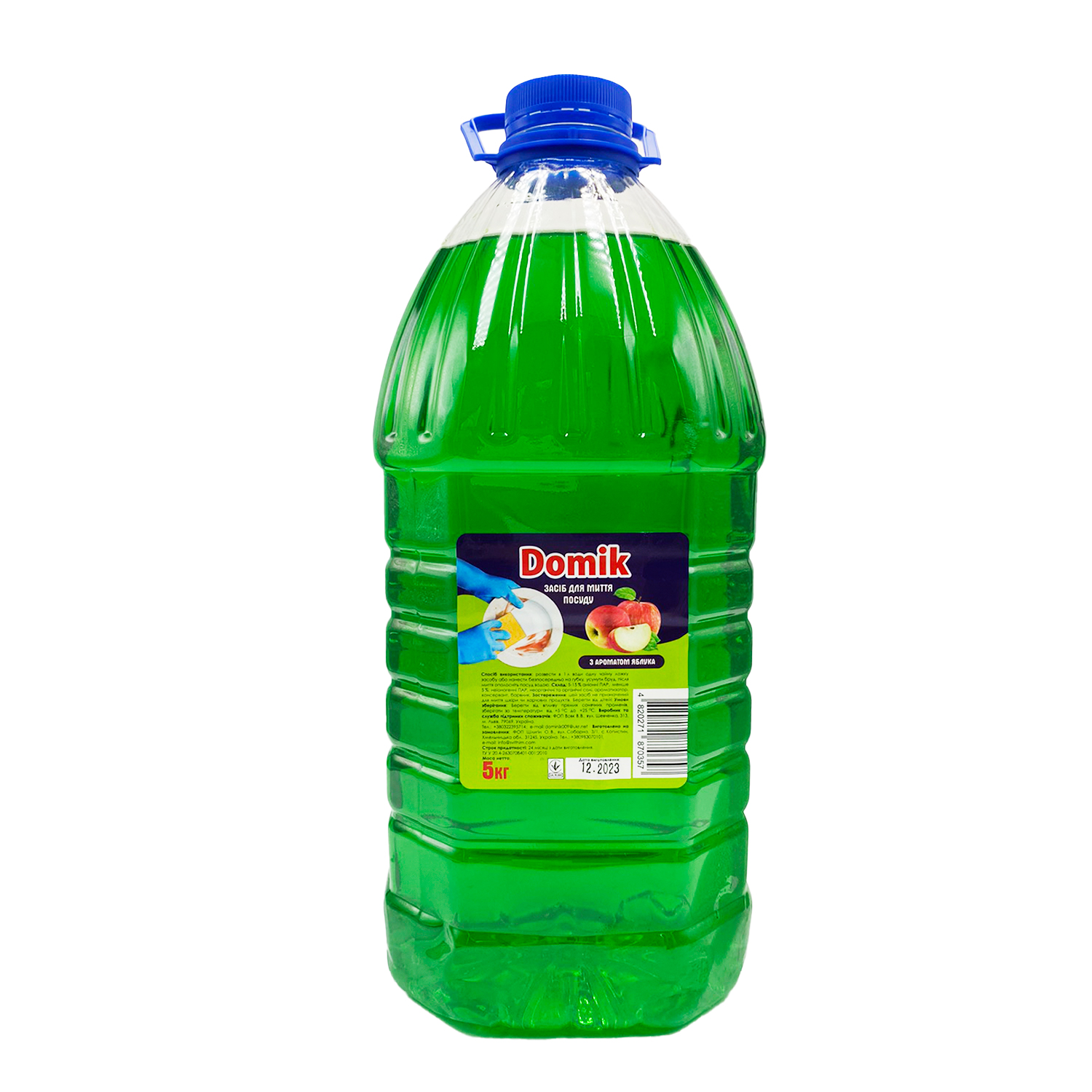 Засіб для миття посуду Domik Яблуко 5000 мл